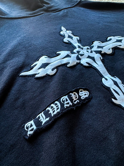 Always Pushing | Zip-Up Black Hoodie